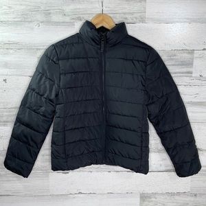 Children's Place Girls Black Puffer Jacket Size L